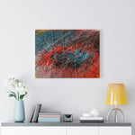 Splatter Bloc I Abstract Art Canvas Print