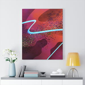 Waves I Abstract Art Canvas Print