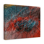 Splatter Bloc I Abstract Art Canvas Print