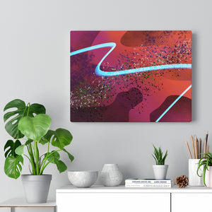 Waves I Abstract Art Canvas Print