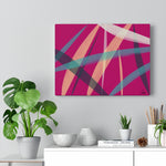 Vivid Leaves I Abstract Art Canvas Print