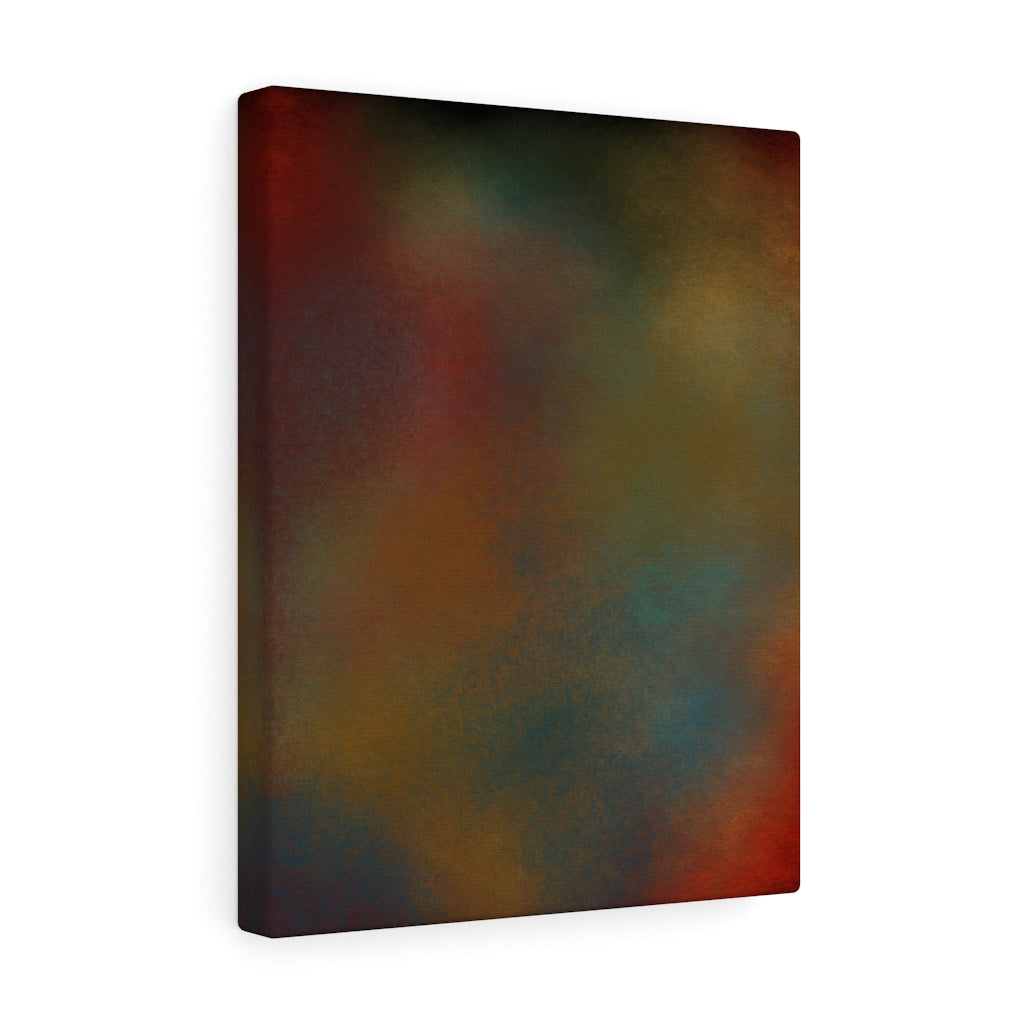 Red Metal I Abstract Art Canvas Print