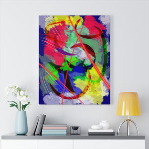 Eclipse I Abstract Art Canvas Print