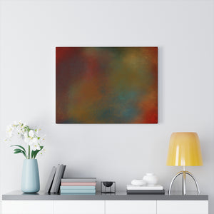 Red Metal I Abstract Art Canvas Print