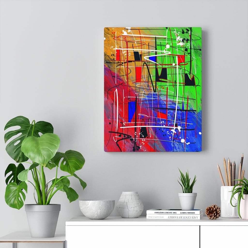 Signature I Abstract Art Canvas Print