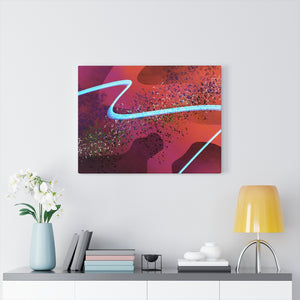 Waves I Abstract Art Canvas Print