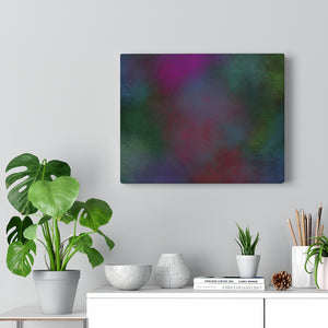 Peacock I Abstract Art Canvas Print