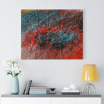 Splatter Bloc I Abstract Art Canvas Print