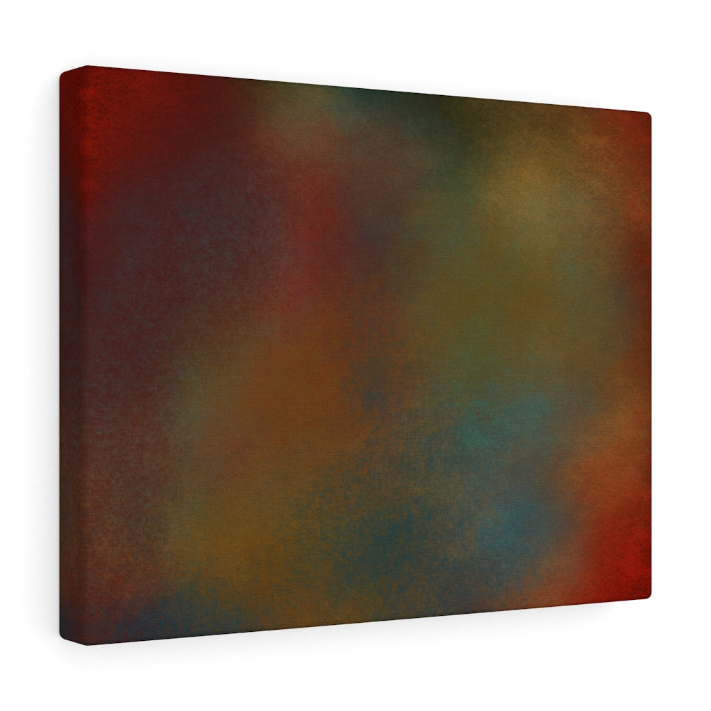 Red Metal I Abstract Art Canvas Print