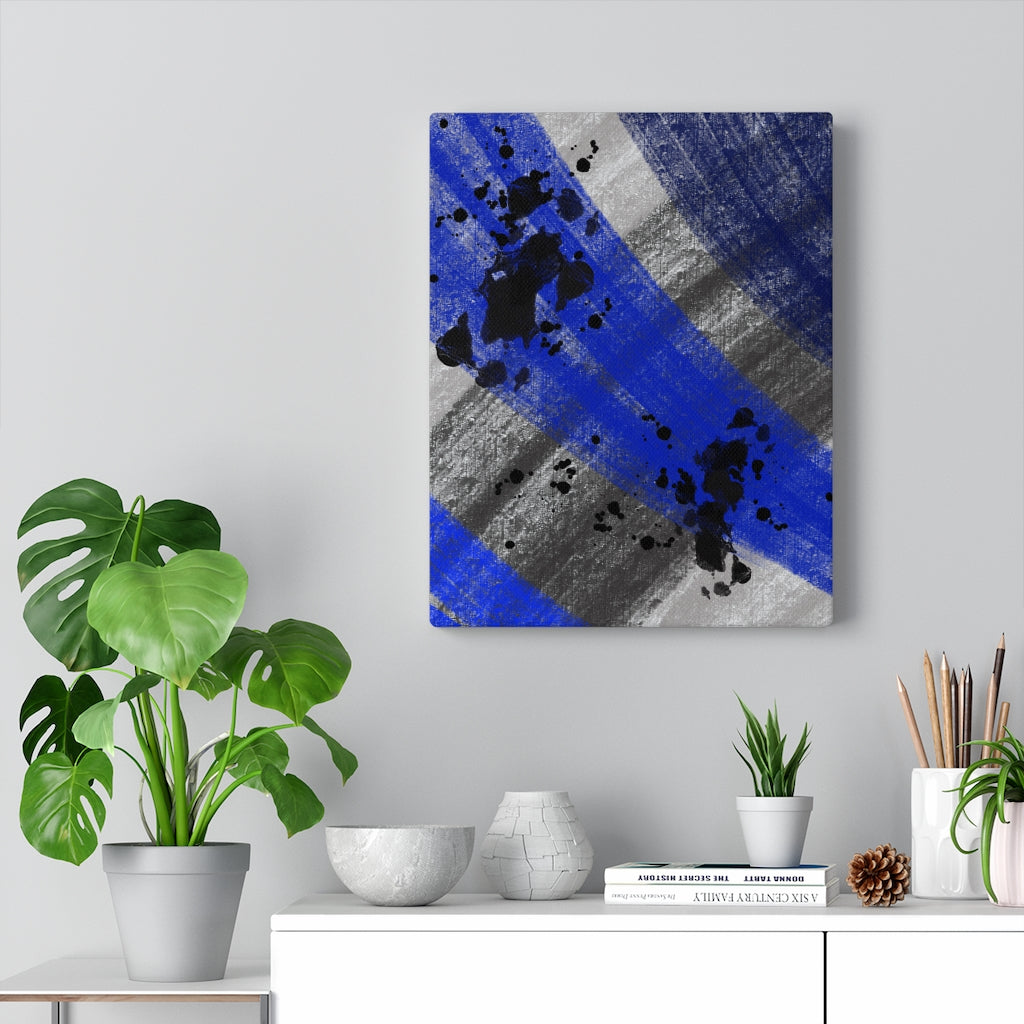 Scarf Ink I Abstract Art Canvas Print