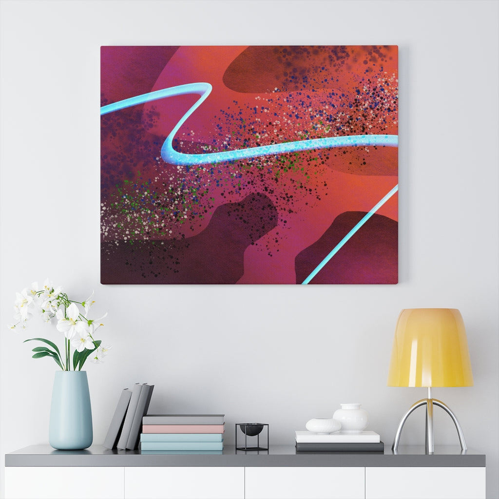 Waves I Abstract Art Canvas Print