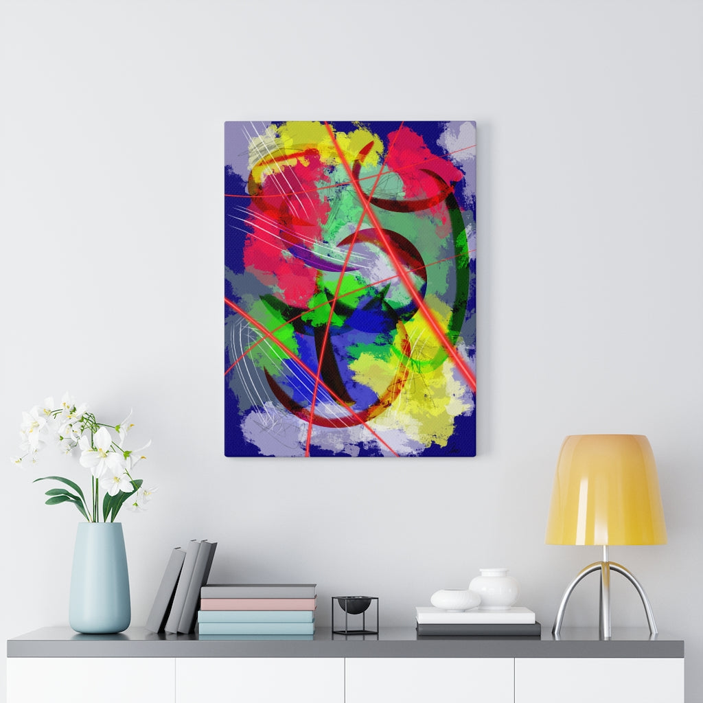 Eclipse I Abstract Art Canvas Print