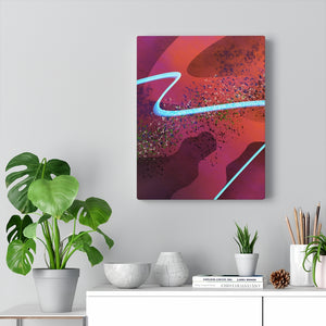 Waves I Abstract Art Canvas Print